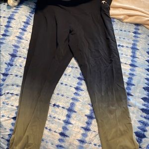 PINK green ombre leggings